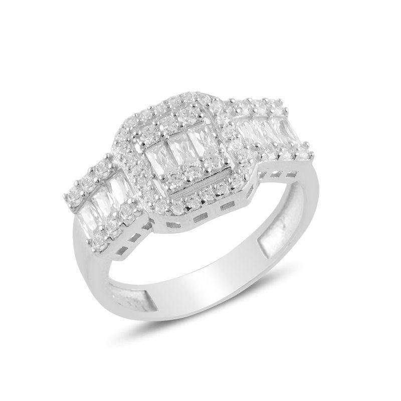 Bague solitaire Baguette CZ