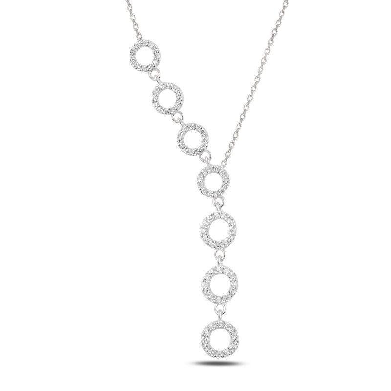 Collier Cercles Y en Argent 925