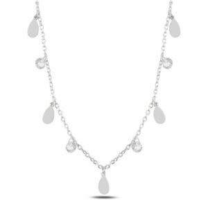 Collier charme à breloques CZ