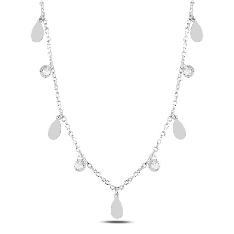 Collier charme à breloques CZ